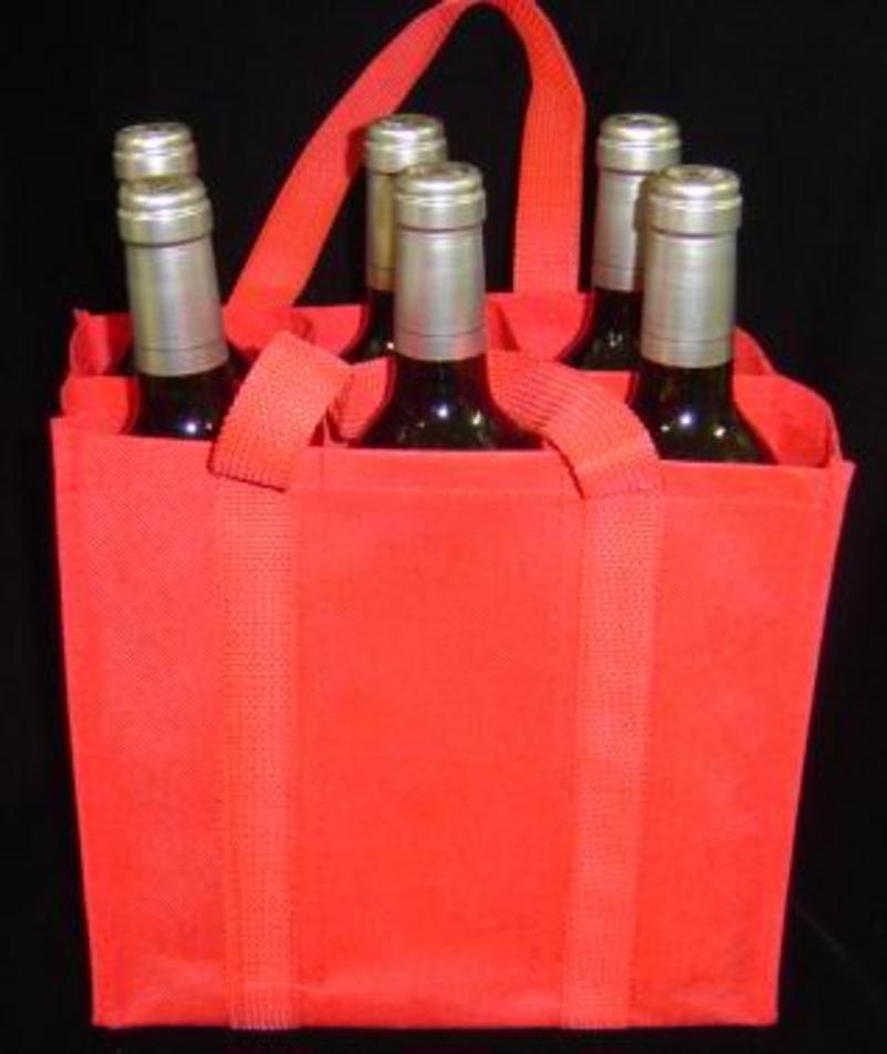 Vlies Weintragetasche (nonwoven) für 6 Flaschen image