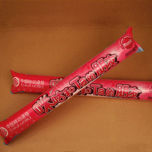 Clapping sticks (pairs) inflatable 60x10cm with your custom print Bâton applaudisseur gonflable 60x10cm image